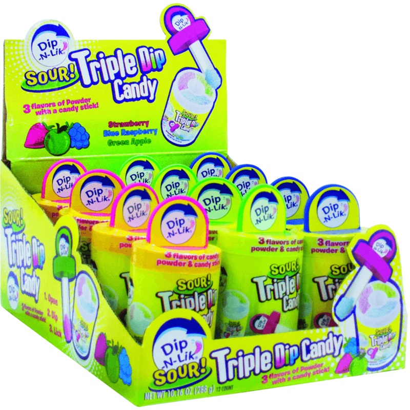 KoKo's Dip-N-Lik Sour Triple Dip Candy 12ct