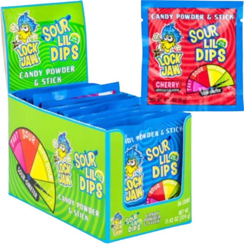Lock Jaw Lil Dips Sour Powder Assorted Singles 0.31 oz.
