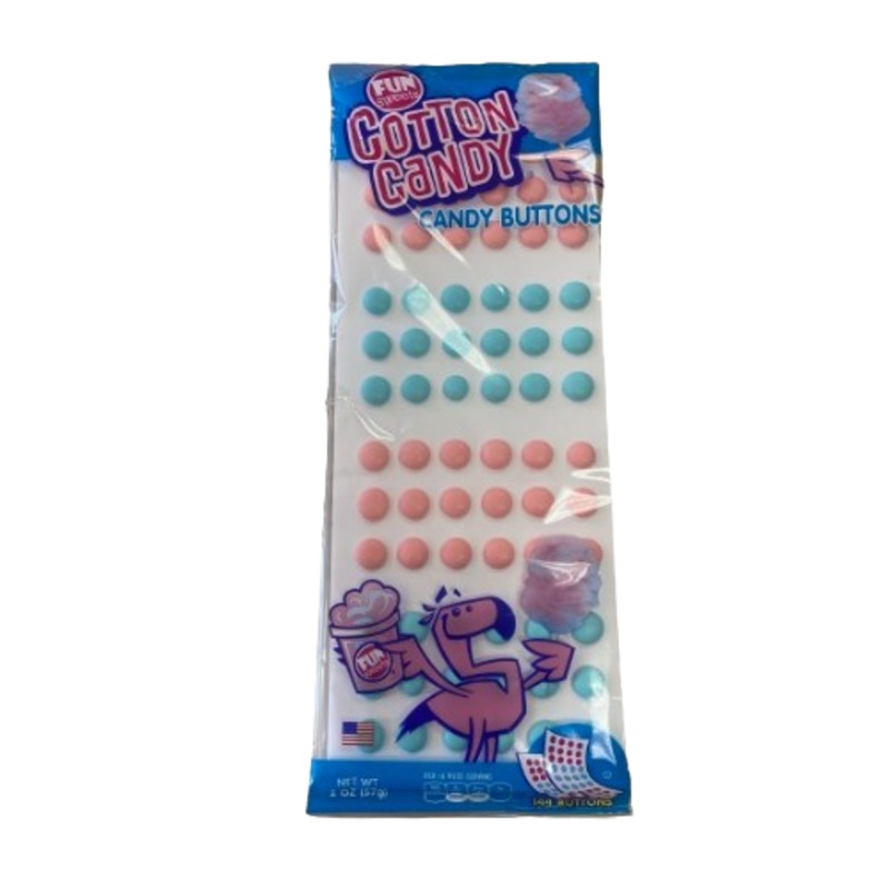 Mega Candy Buttons Cotton Candy 2 oz.