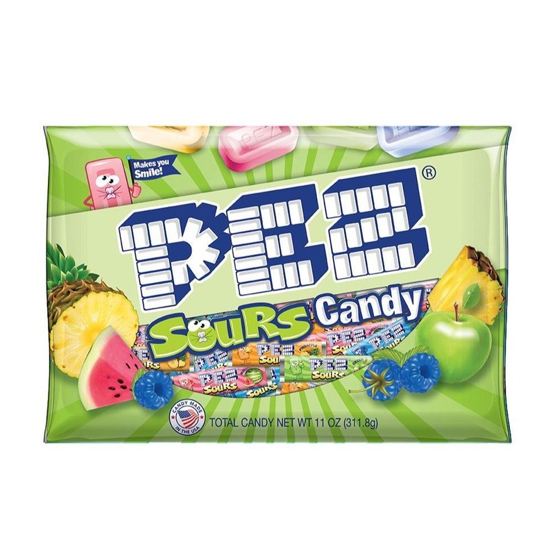 Pez Sours Candy Refills 11 oz Bag