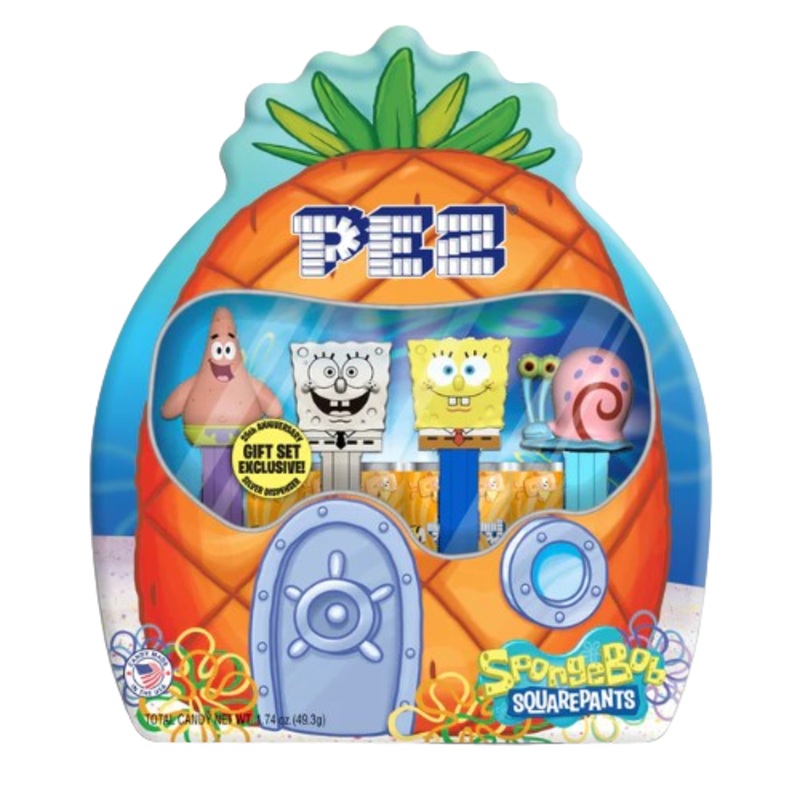 PEZ SpongeBob Squarepants 25th Anniversary Gift Tin