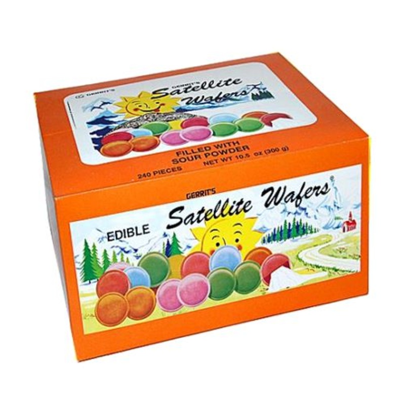 Sour Satellite Wafers Candy - Box of 240