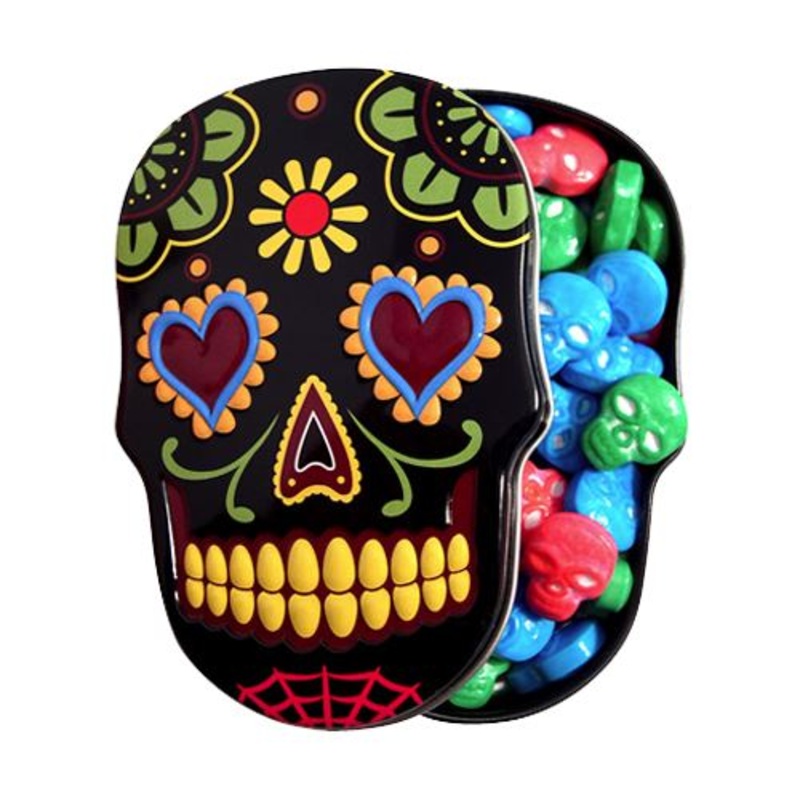 Sugar Skulls Sweet Candy Skulls - 1.3-oz. Tin