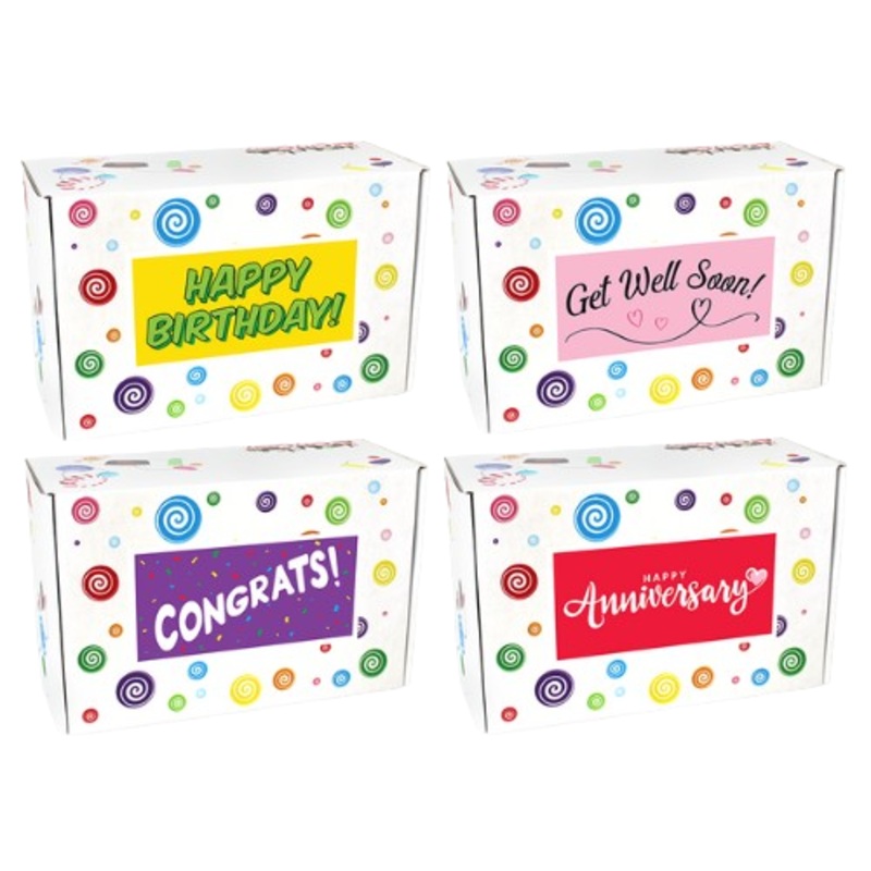 Sweet Celebration Customizable Gift Box - EMPTY (24 x 15 x 10 cm) (Candy to be purchased separately)