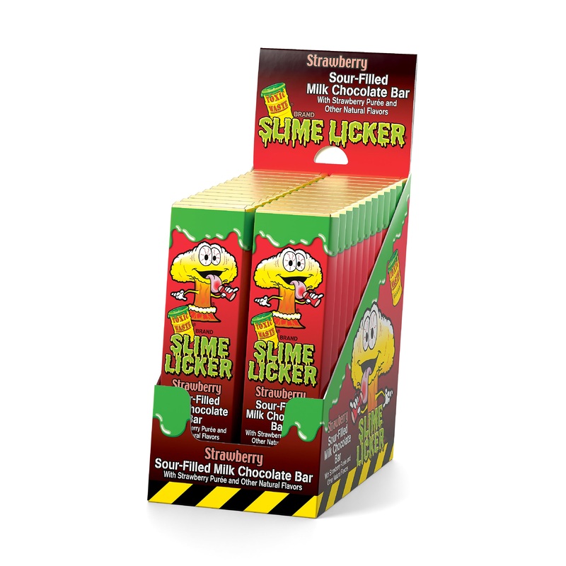 Toxic Waste Slime Licker Strawberry Chocolate Bar 24ct