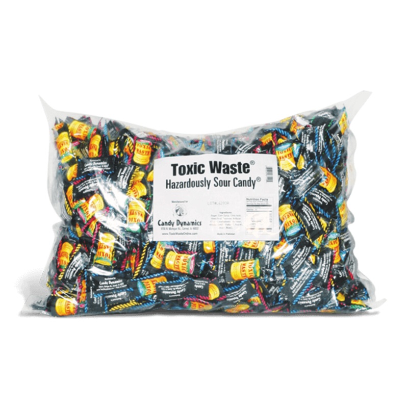 Toxic Waste Sour Candy 1000 Piece Bag