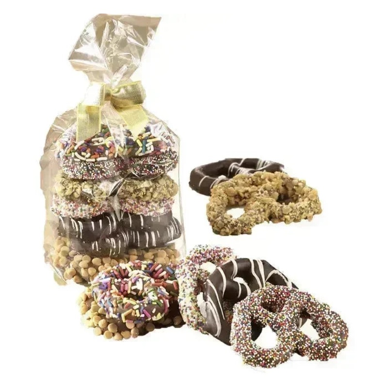 Asher's Gourmet Assorted Pretzels Gift Bag: 12-Pack Case