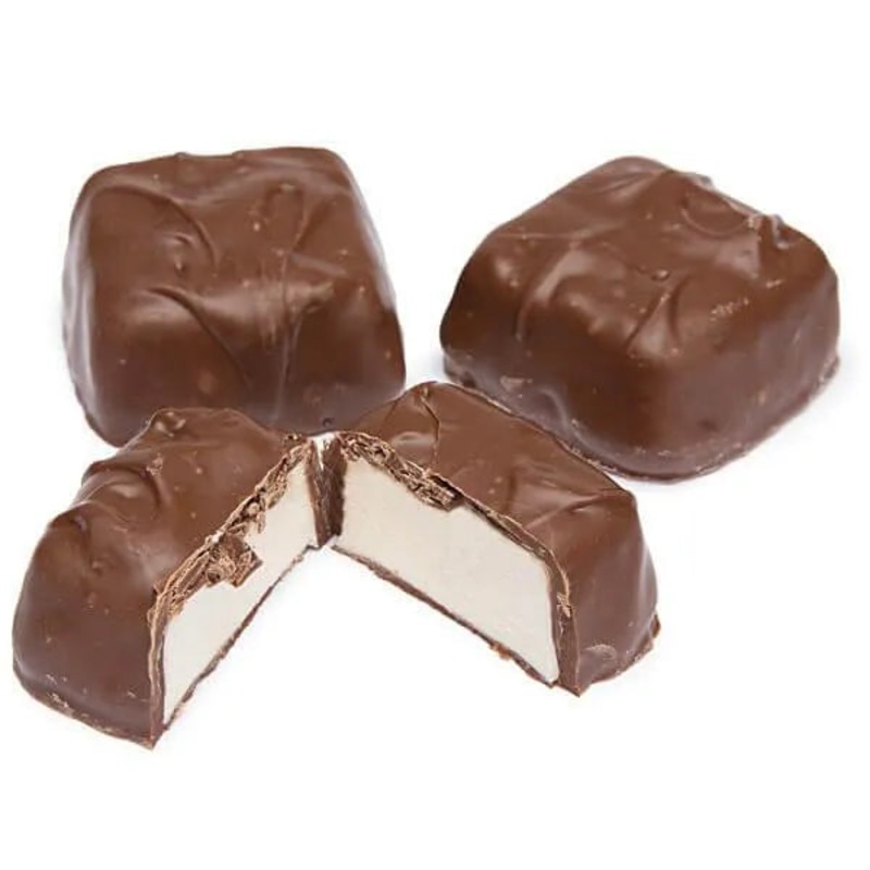 Asher's Milk Chocolate Covered Jumbo Marshmallows: 5LB Box