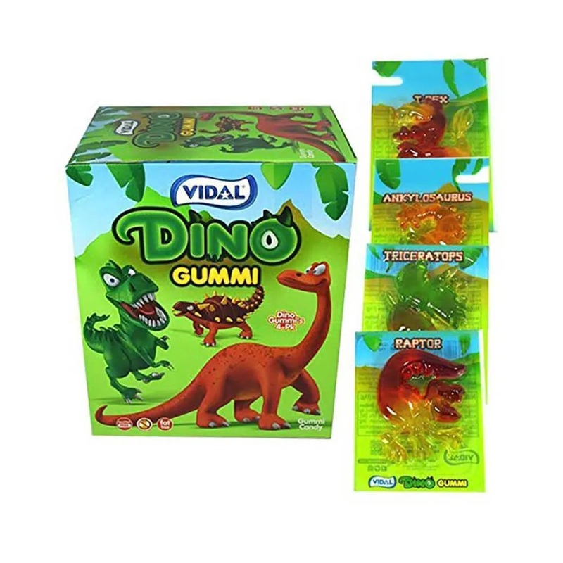 Vidal Dino Gummies 4-Packs: 18-Piece Box
