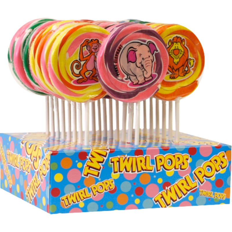 Adams and Brooks Comic Animal Assorted Lollipop 1.5 oz.