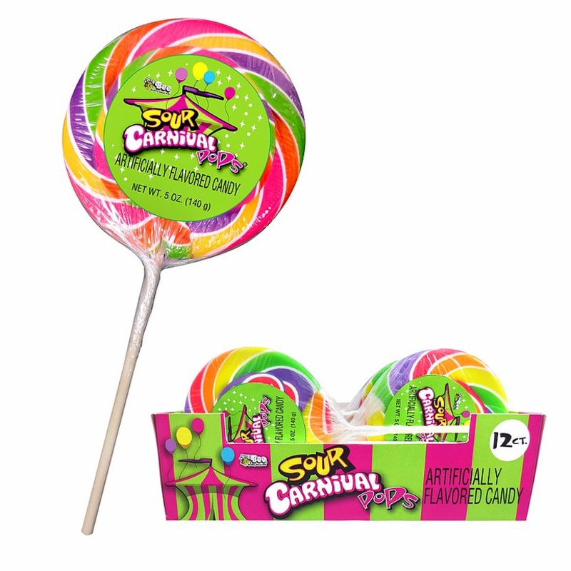 Bee Giant Sour Carnival Pops 4.25 oz.