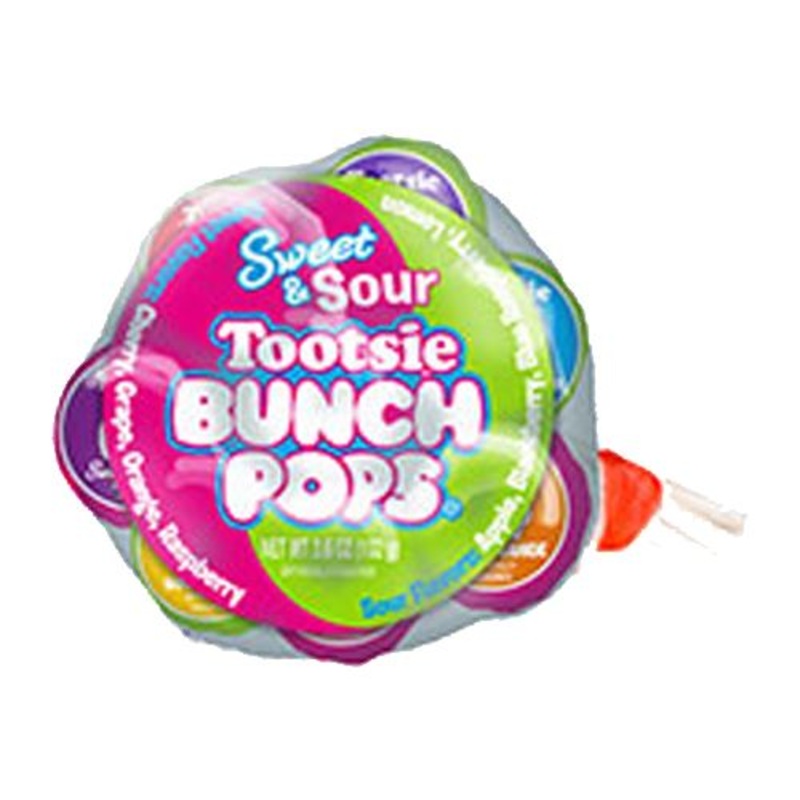 Sweet & Sour Tootsie Bunch Pops - 8 Piece Bunch