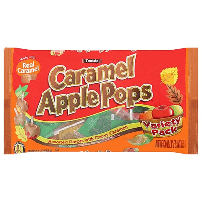 Tootsie Caramel Apple Pops Assorted Apple Orchard Lollipops Bags
