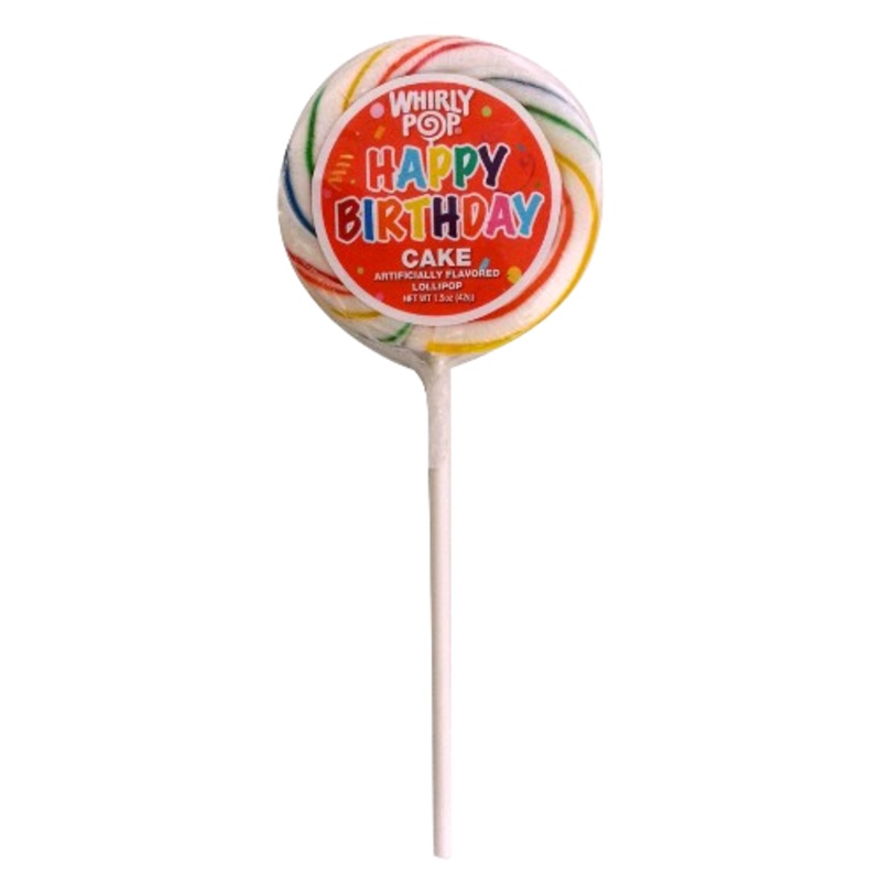 Whirly Pop Happy Birthday Cake Flavored 1.5 oz.