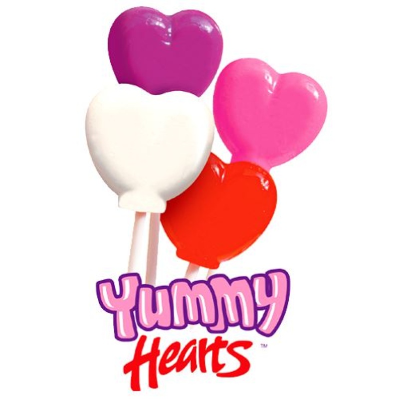 Yummy Hearts Gourmet Lollipops  1 oz.