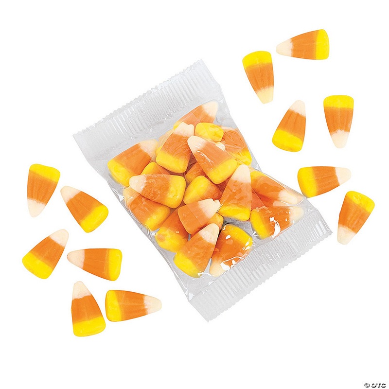 2 lbs. Classic Candy Corn Clear Candy Packs - 32 Pc.