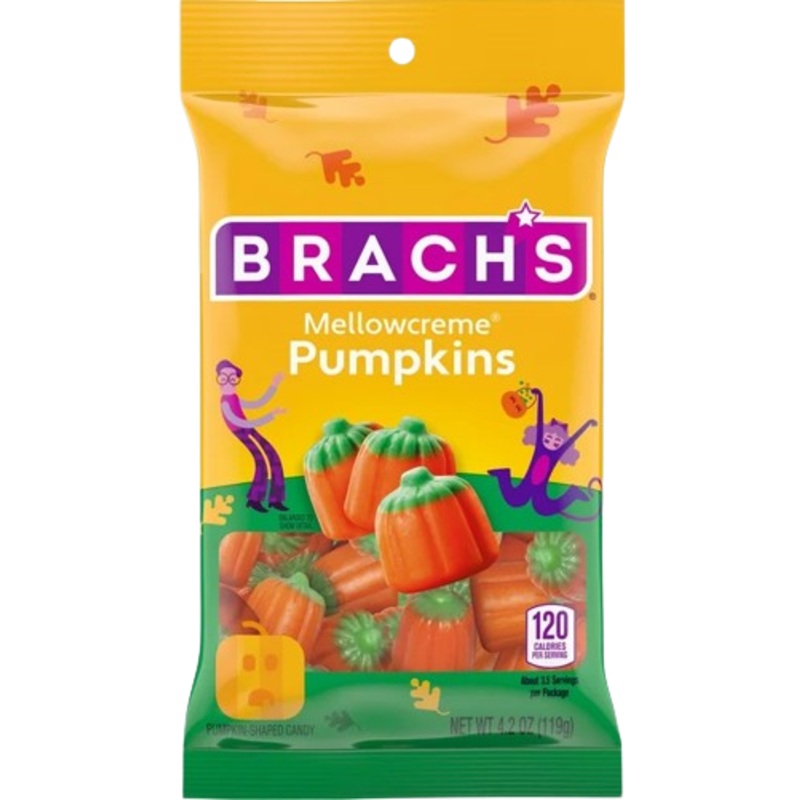 Brach's Mellowcreme Pumpkins 4.2 oz. Bag