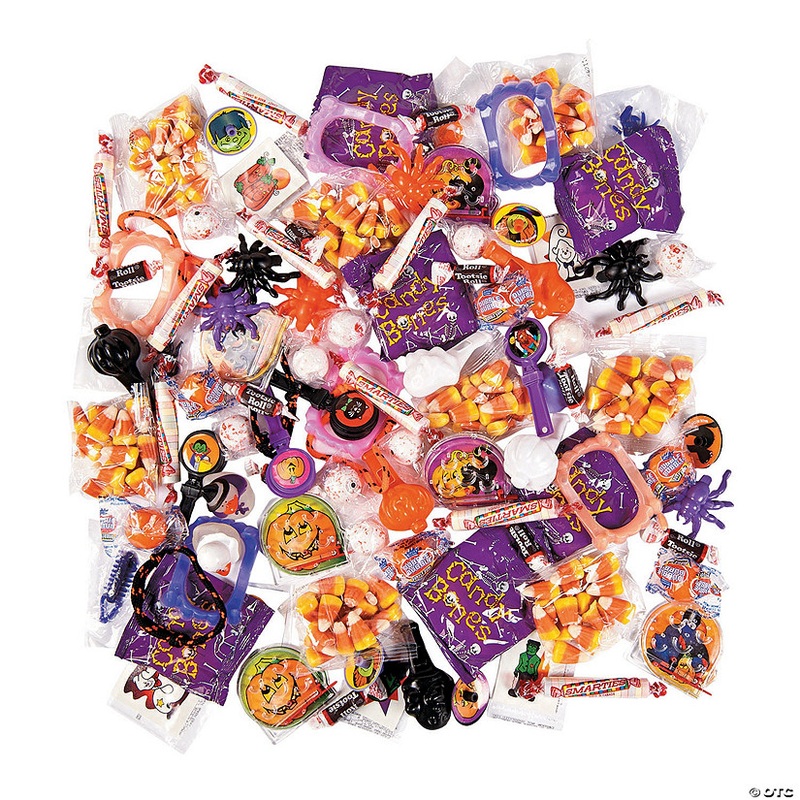 Halloween Piata Filler Novelty Toy & Candy Assortment - 100 Pc.
