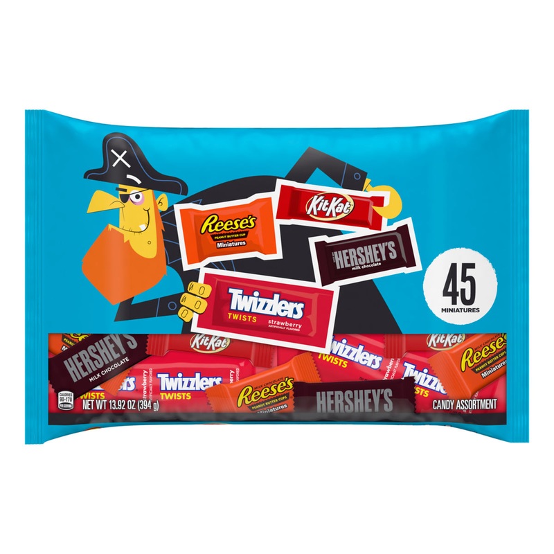 Halloween Variety Reese's Kit Kat Twizzlers Hershey's 45 Count Bag