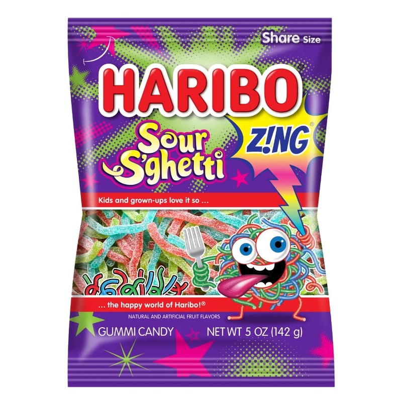 Haribo Sour S'Ghetti Gummi Candy - 5-oz. Bag