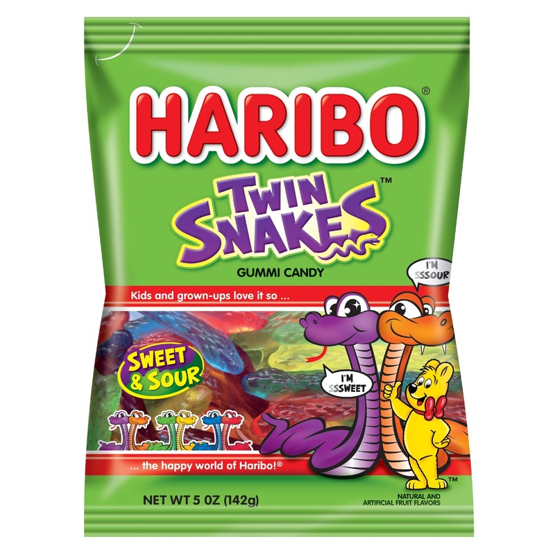 Haribo Twin Snakes Gummi Candy - 5-oz. Bag