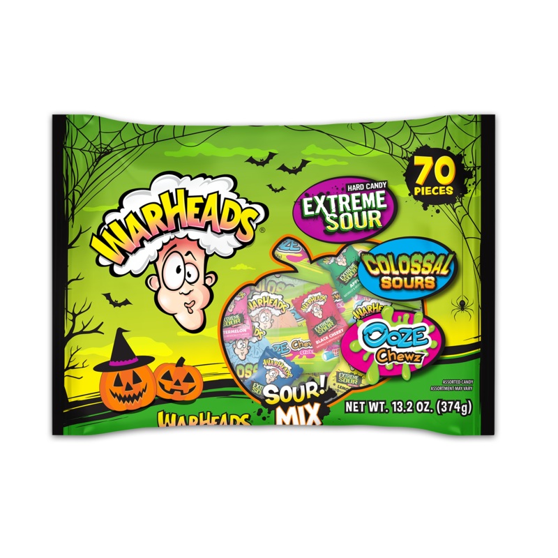 Warheads Halloween Mixed Candy Bag - 70 Piece Count