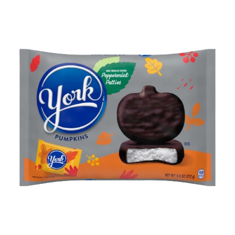 York Harvest Dark Peppermint Pattie Pumpkins 9.6 oz. Bag