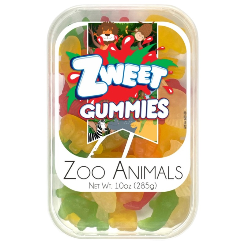 Zweet Gummies Zoo Animals 10 oz. Tub