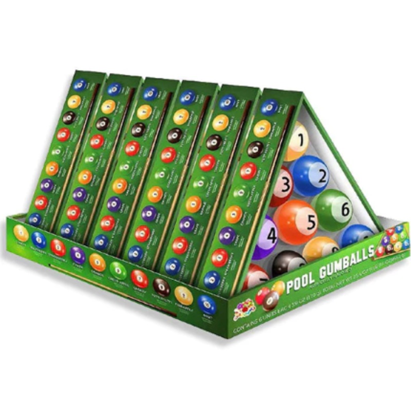 13517 Alberts Pool Ball Gum Balls 6ct