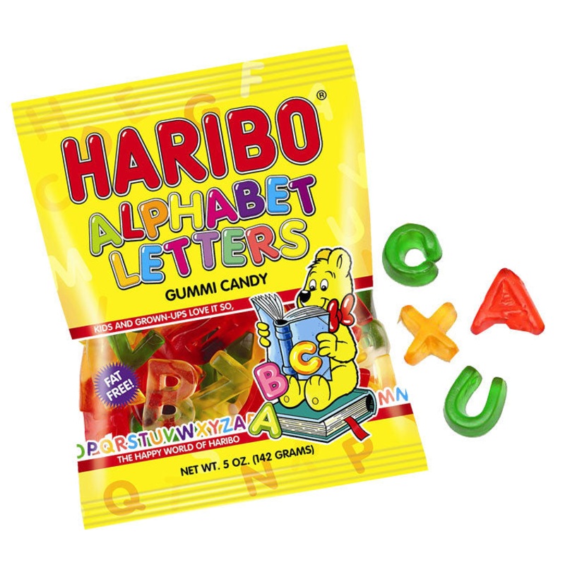 Haribo Gummi Letters 5oz Bag
