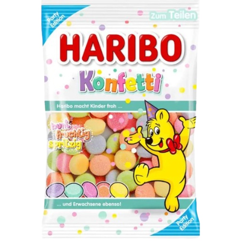 Haribo Konfetti Party Edition Gummy Candy 160 g Bag