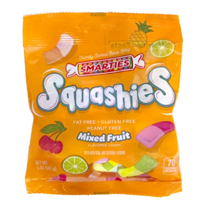 Smarties Squashies MIxed Fruit 5 oz Bag