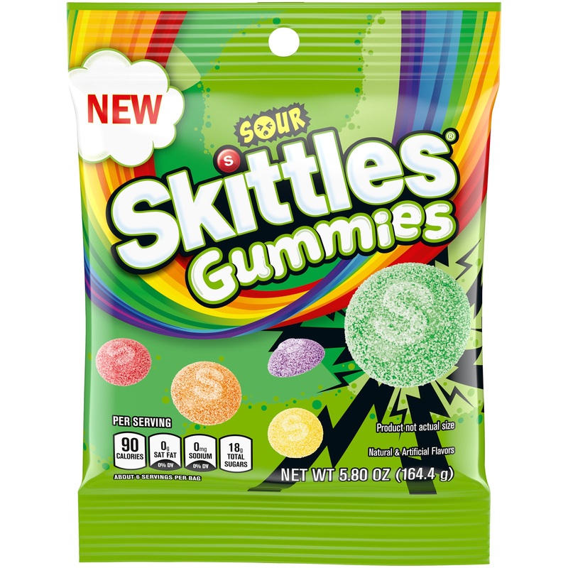 Sour Skittles Gummies 5.8 oz. Bag