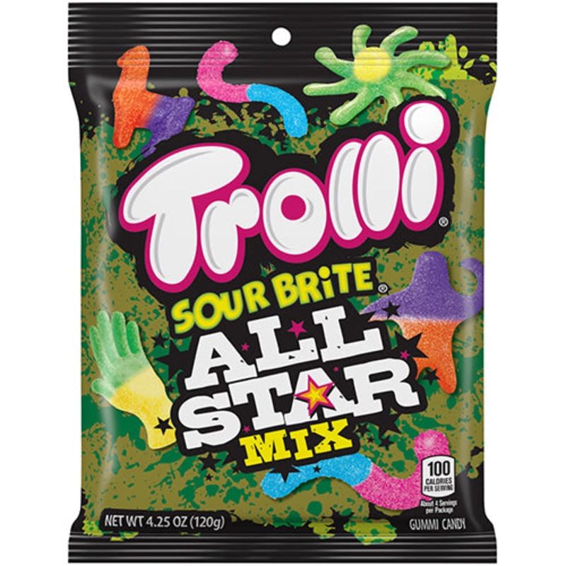 Trolli Sour Brite All Star Mix Gummi Candy - 4.25-oz. Bag