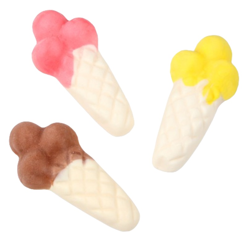 Vidal Ice Cream Cones Foam Gummies 2.2 lb. Bulk Bag