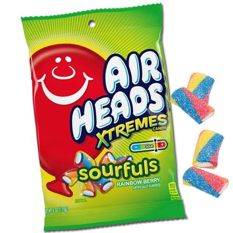 Airheads Xtreme "SOURFULS" Rainbow Berry 6oz