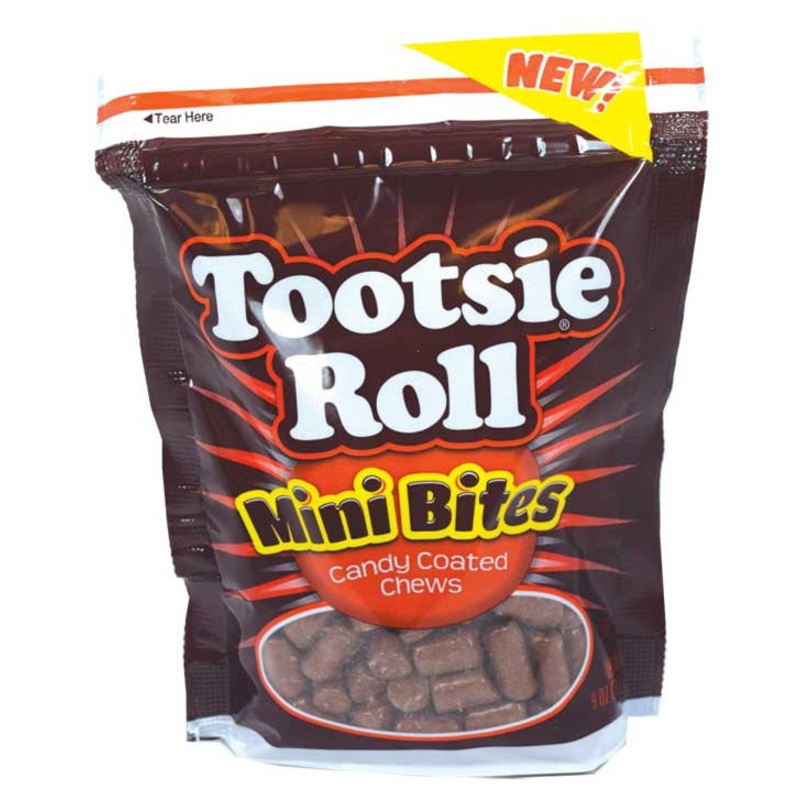 Tootsie Roll Mini Bites Candy Coated 9oz bag