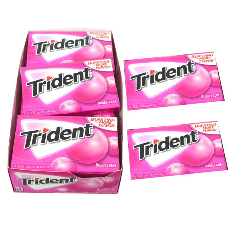 Trident Bubble Gum 12 Count