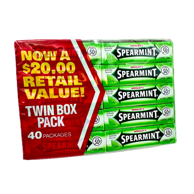 Wrigley's Spearmint Gum - 5pc / 40ct