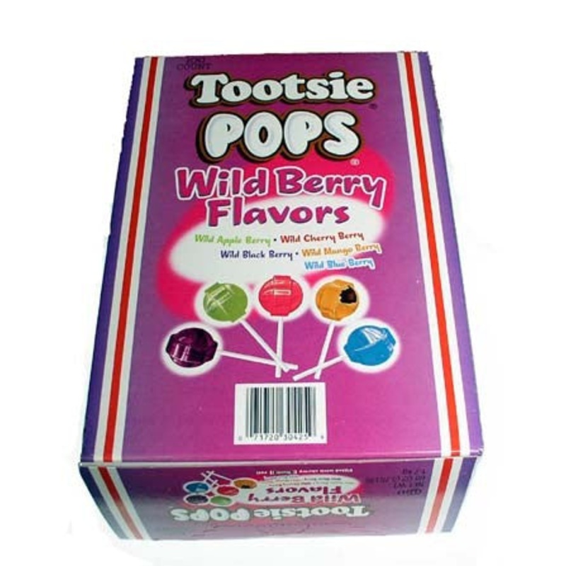 Tootsie Pop Wild Berry Lollipops - 100ct