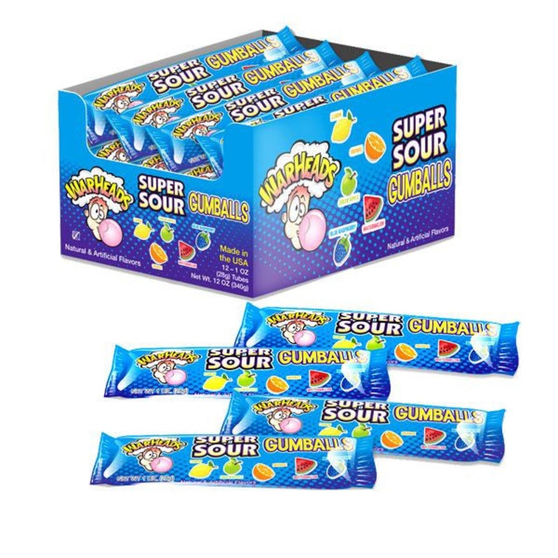 Warheads Super Sour Gumball 12 Count