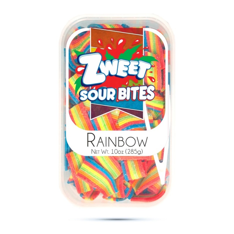 Zweet Rainbow Sour Gummies 10 oz. Tub