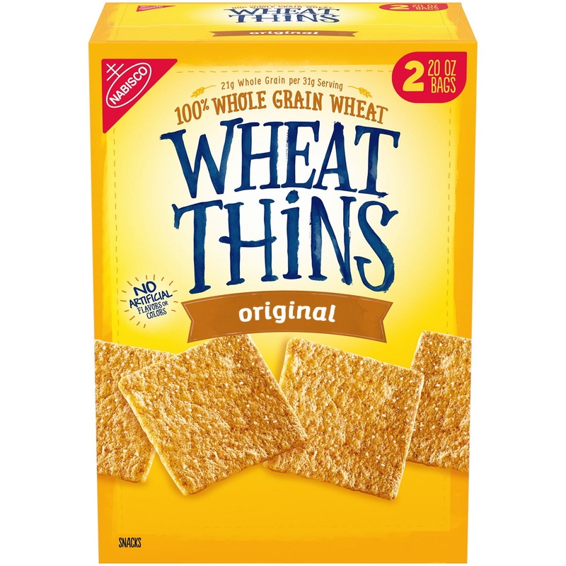 Wheat Thins Original Whole Grain Wheat Crackers, 40 oz.