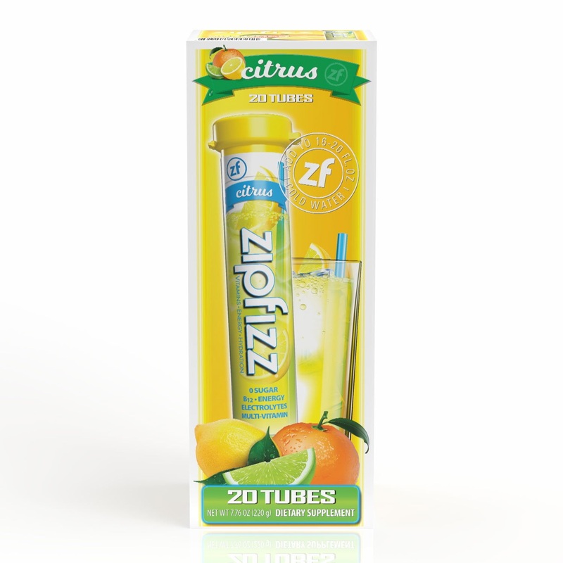 Zipfizz Energy Multi-Vitamin Hydration Drink Mix, Citrus, 20 ct.