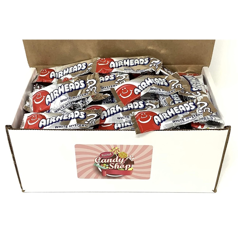 AirHeads White Mystery Taffy Mini Candy in Box, 2lb