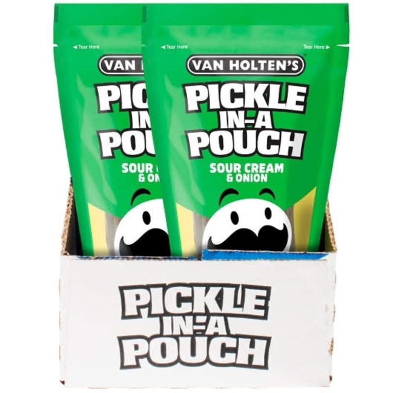 Van Holten's Pringles Sour Cream & Onion Flavor Pickle-in-a-Pouch - 12ct