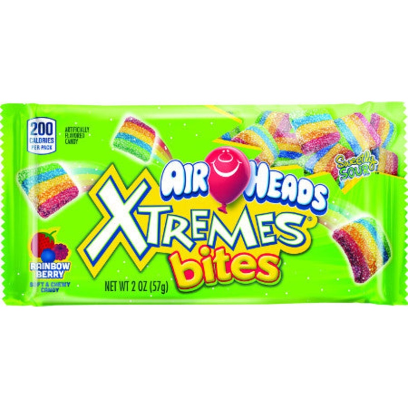 Van Melle Airheads Xtreme Bites Rainbow Berry 2oz 18ct