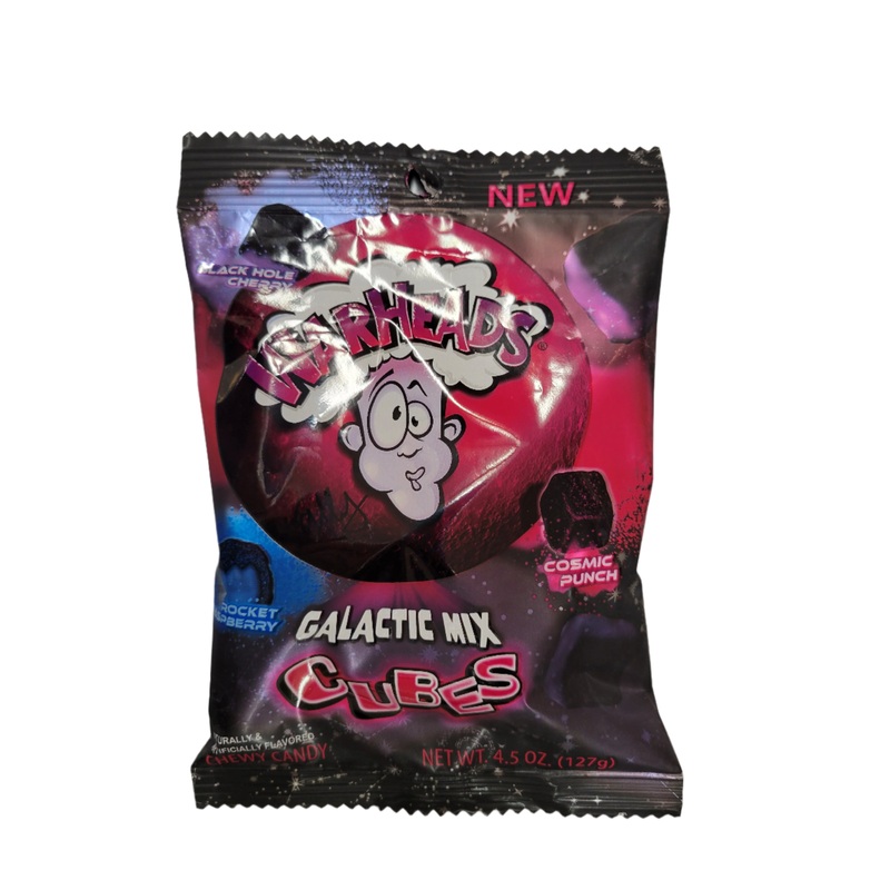 Warheads Galactic Mix Cubes Peg