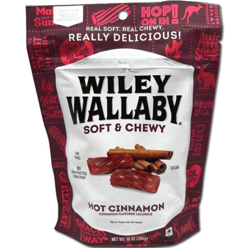Wiley Wallaby Soft & Chewy Hot Cinnamon Licorice - 10oz