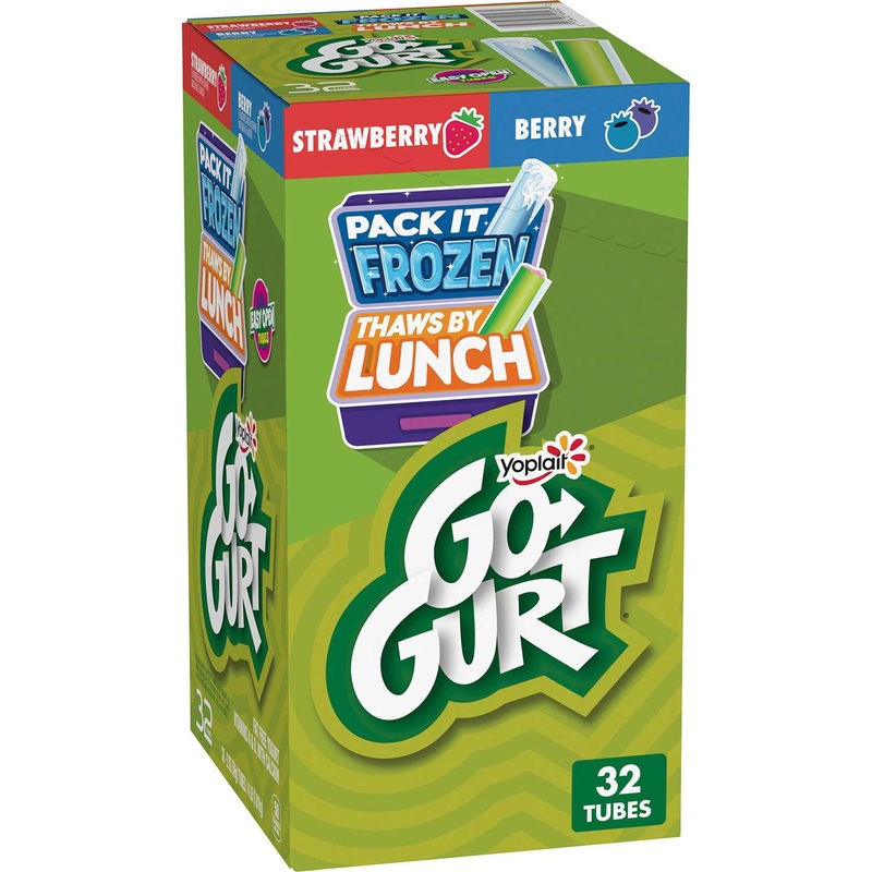 Yoplait Go-Gurt Kids Nonfat Yogurt Variety Pack, 2 oz., 32 ct.